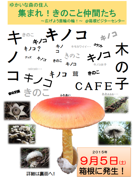 集まれ!きのこと仲間たち ～広げよう菌輪の輪!～ を開催します!!(終了