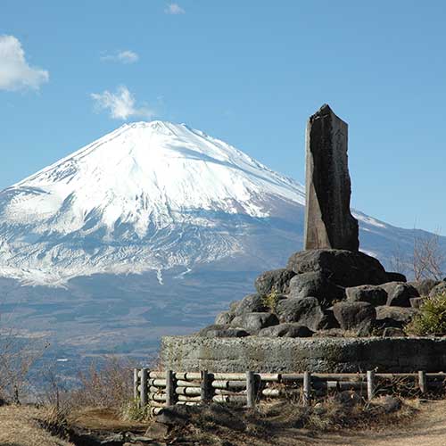 足柄峠と足柄道（矢倉沢往還）イメージ