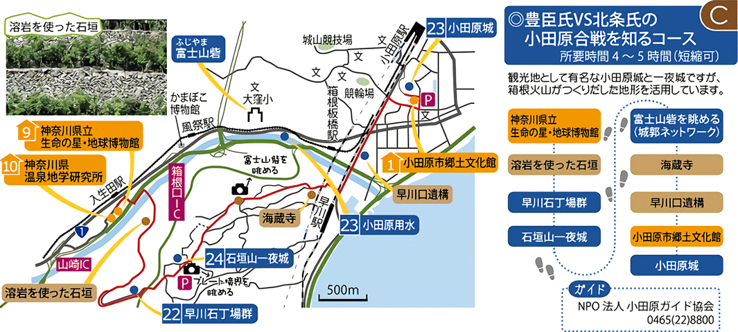 小田原エリア（豊臣vs北条の小田原合戦を知るコース）